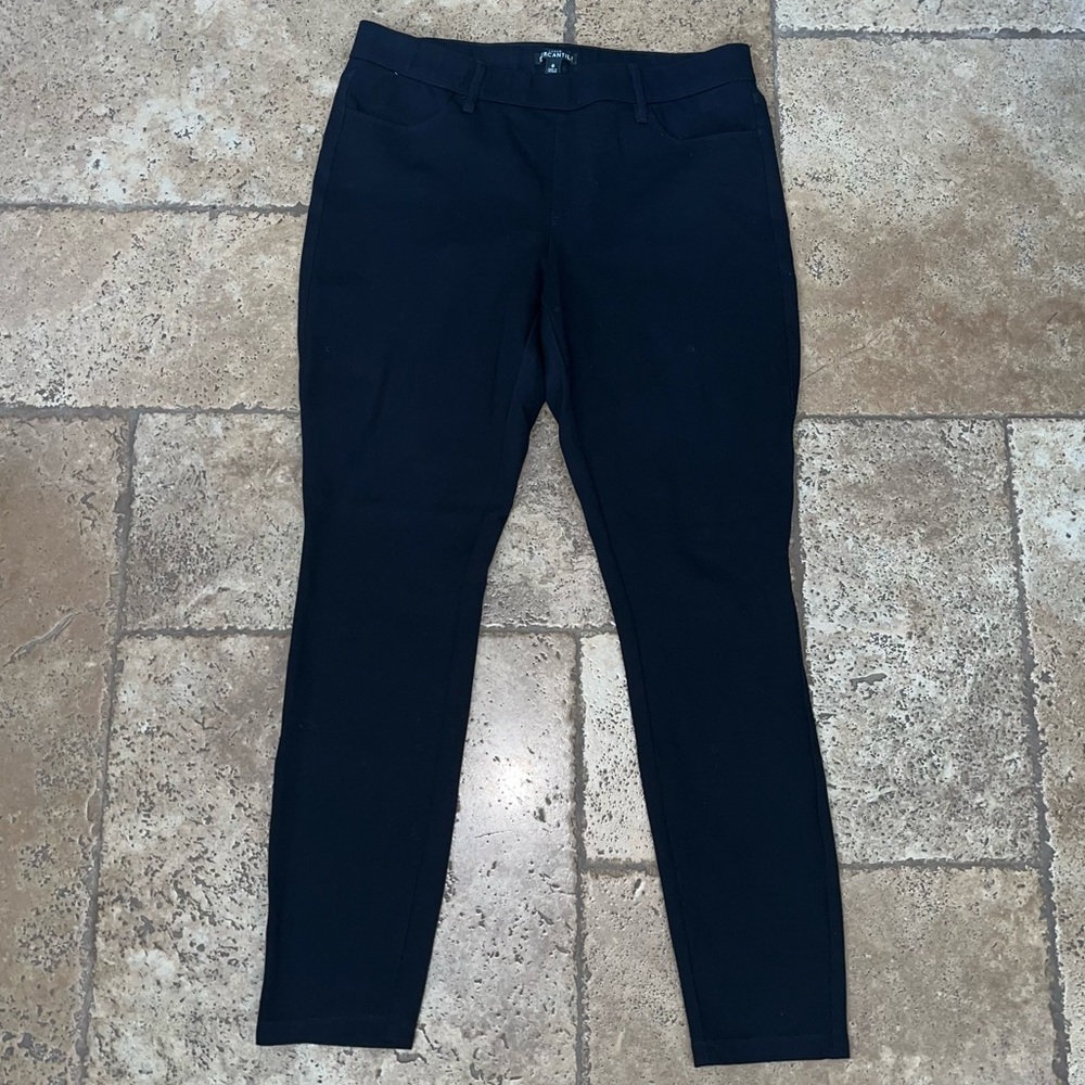 JCREW mercantile black stretchy pants size 8